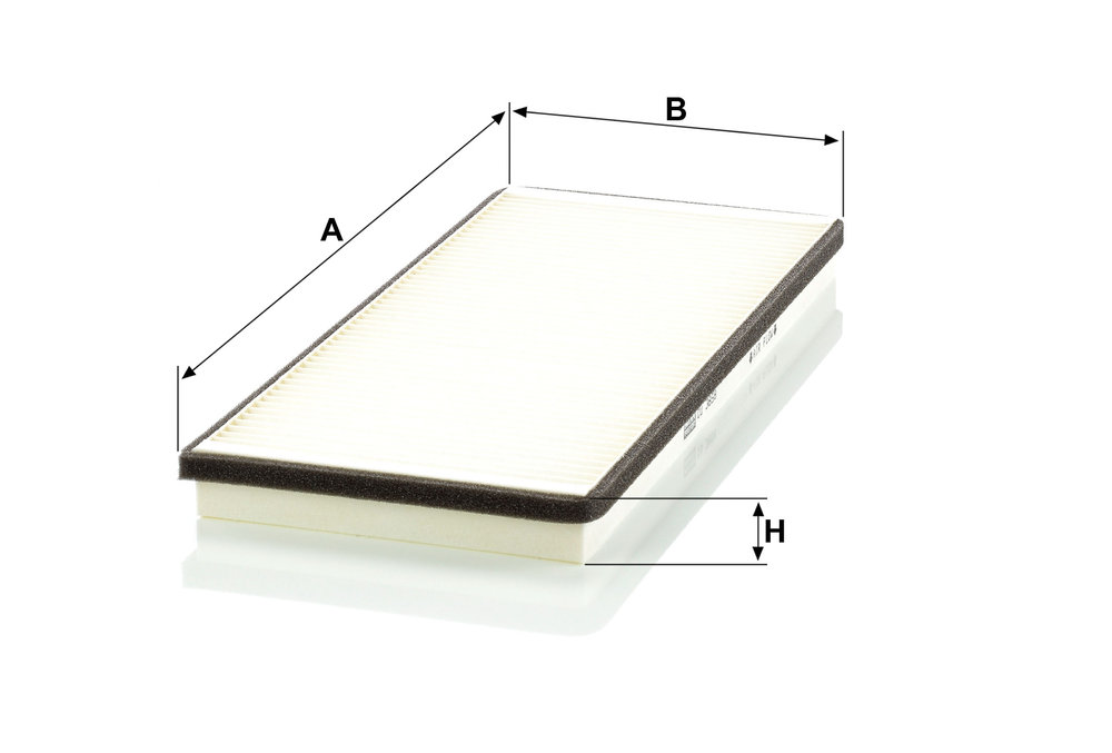 Ilustracja CU 3858 MANN-FILTER filtr kabinowy