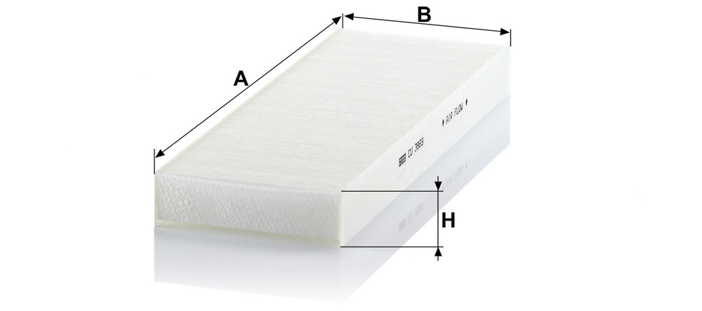 Ilustracja CU 3869 MANN-FILTER filtr kabinowy