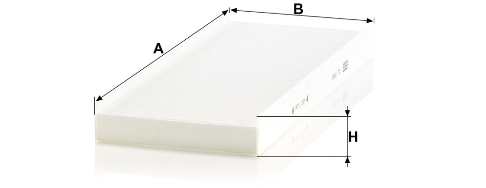 Ilustracja CU 3955 MANN-FILTER filtr kabinowy