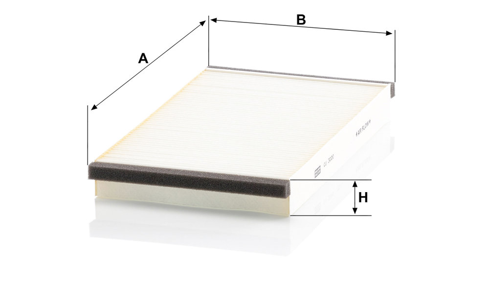 Ilustracja CU 3020 MANN-FILTER filtr kabinowy