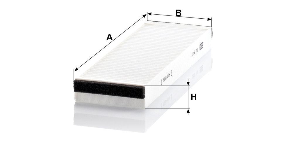 Ilustracja CU 3023-2 MANN-FILTER filtr kabinowy