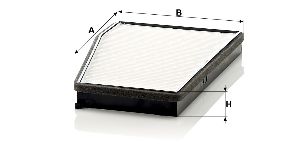 Ilustracja CU 3040 MANN-FILTER filtr kabinowy