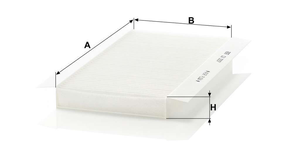Ilustracja CU 3337 MANN-FILTER filtr kabinowy