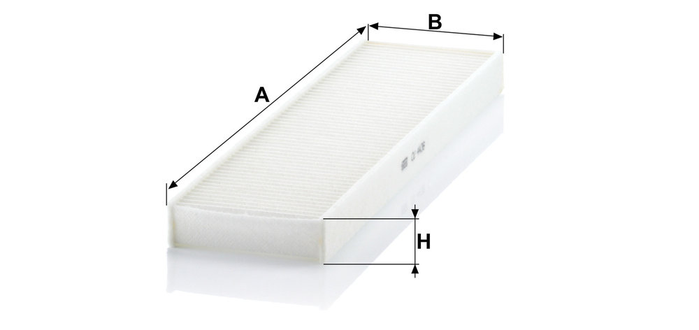 Ilustracja CU 4436 MANN-FILTER filtr kabinowy