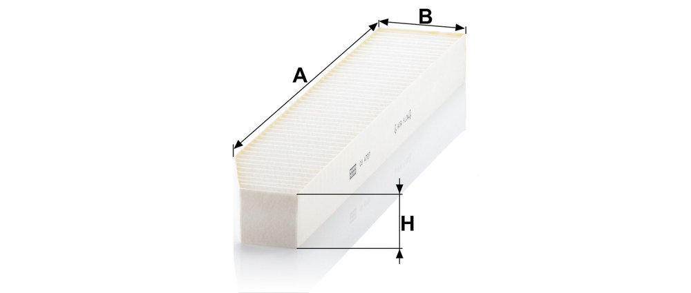 Ilustracja CU 4727 MANN-FILTER filtr kabinowy