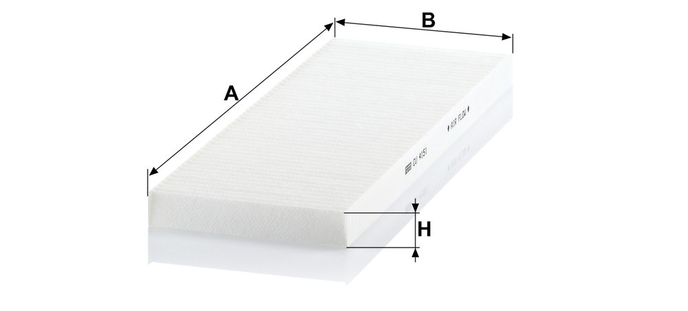Ilustracja CU 4151 MANN-FILTER filtr kabinowy