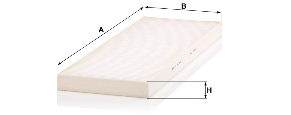 Ilustracja CU 50 001 MANN-FILTER filtr kabinowy