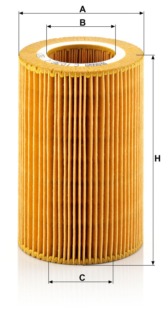 Ilustracja C 1036/1 MANN-FILTER filtr powietrza