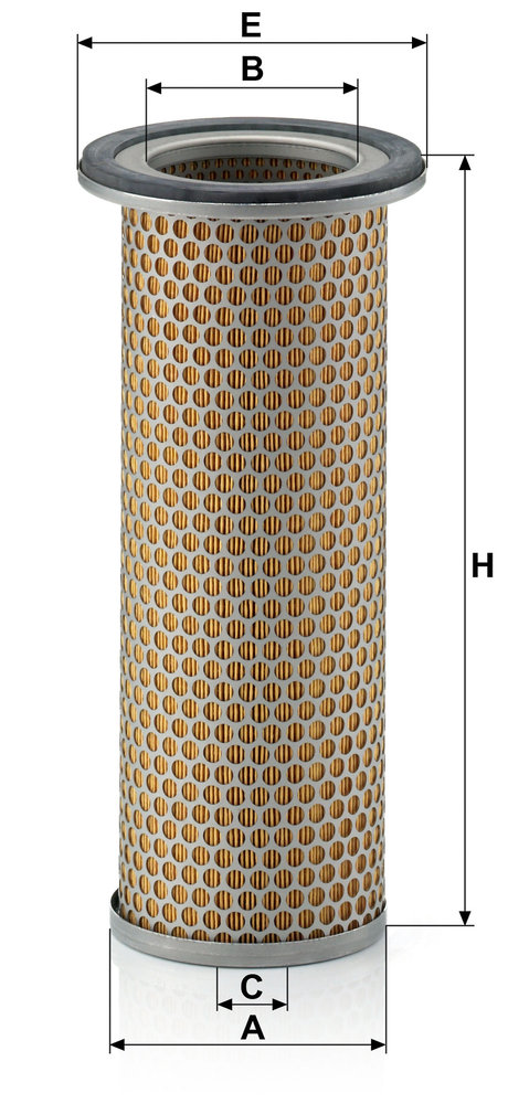 Ilustracja C 1281 MANN-FILTER filtr powietrza wtórnego