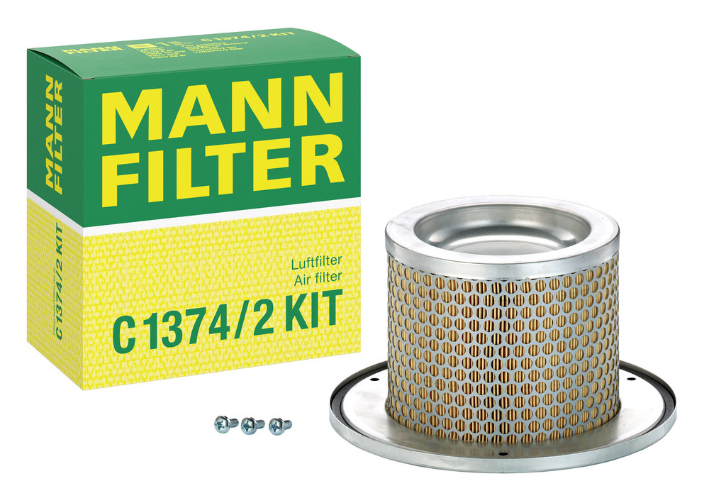 Ilustracja C 1374/2 KIT MANN-FILTER filtr powietrza wtórnego