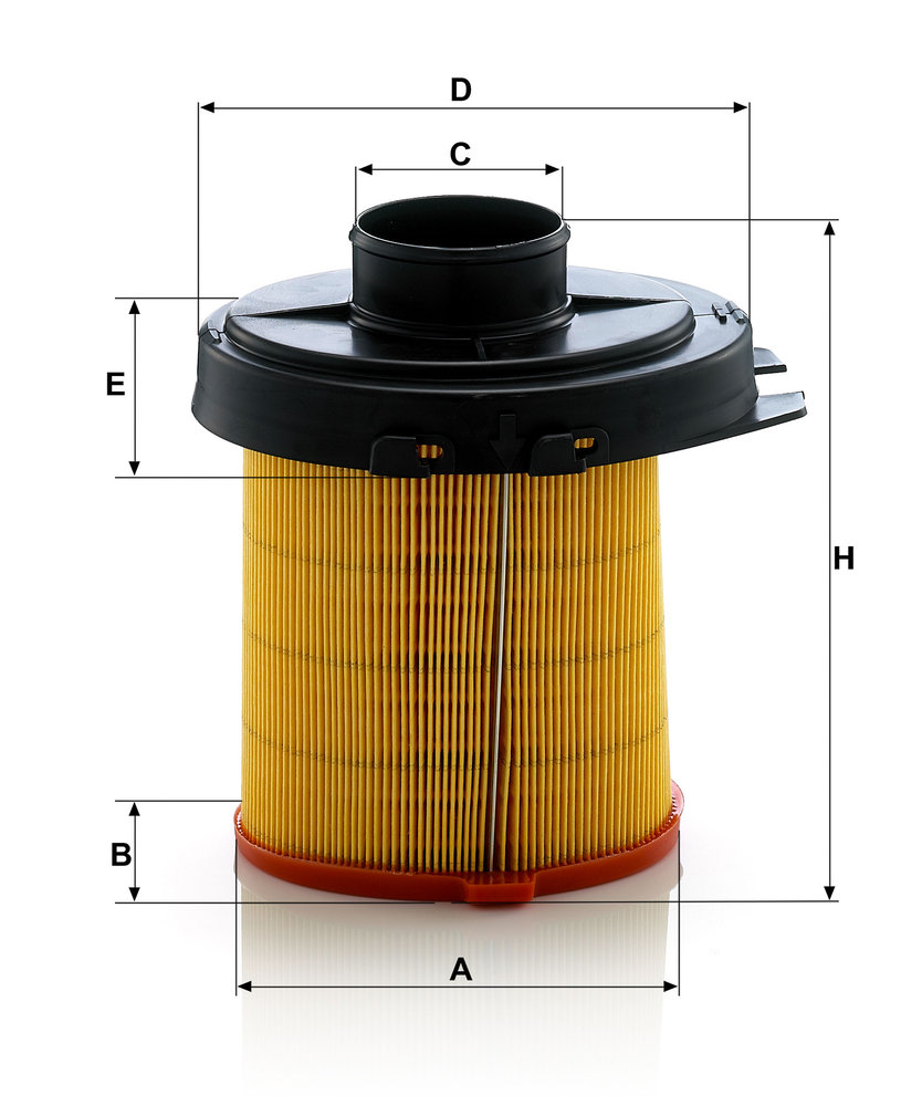Ilustracja C 1468 MANN-FILTER filtr powietrza