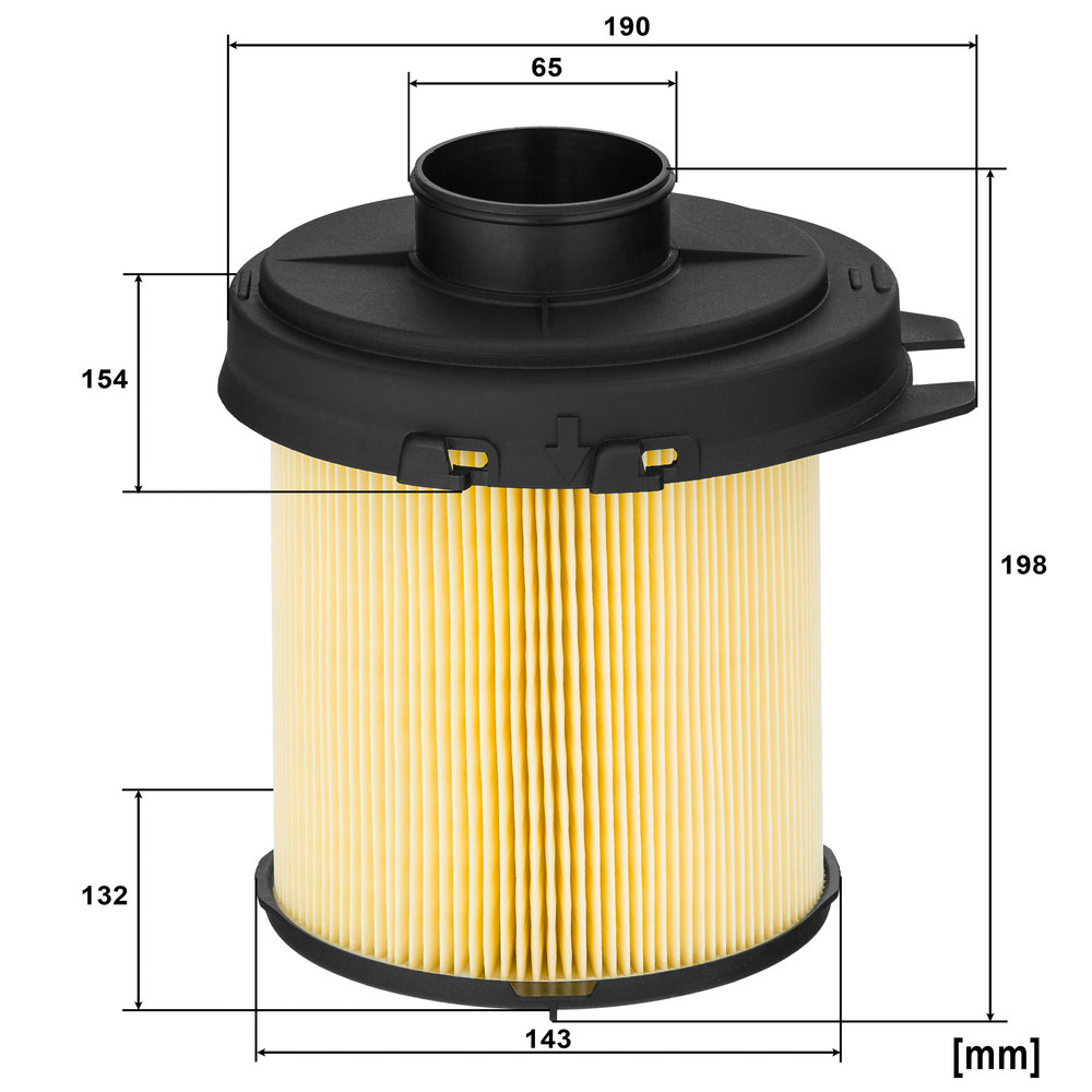 Ilustracja C 1468 MANN-FILTER filtr powietrza