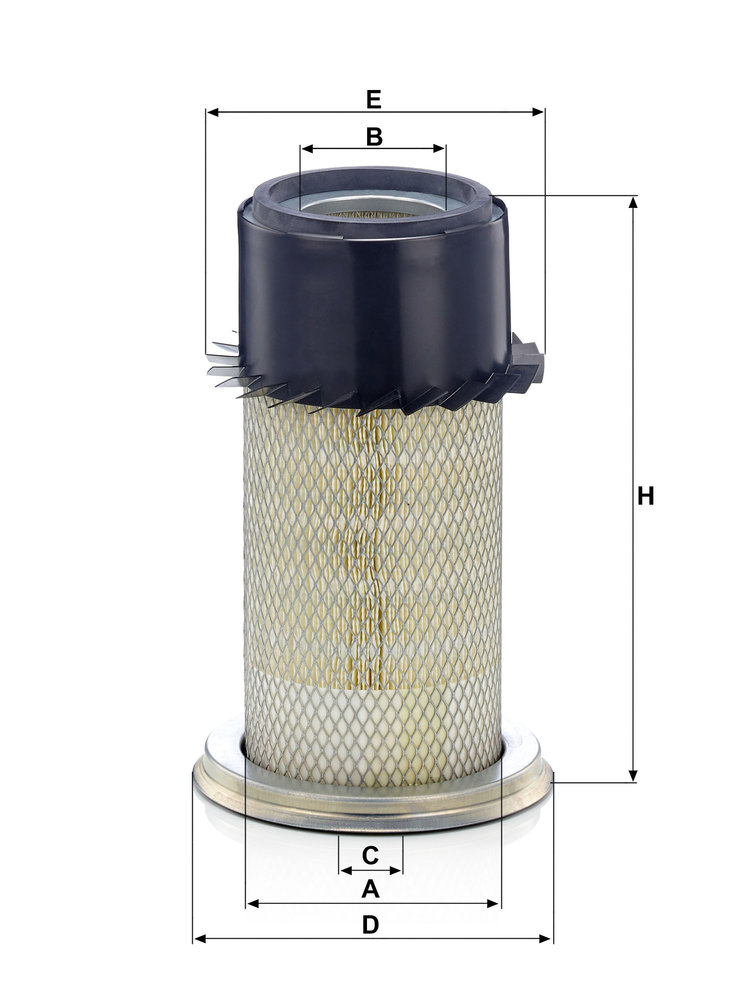 Ilustracja C 21 012 MANN-FILTER filtr powietrza
