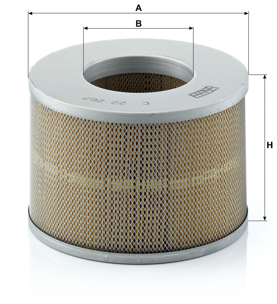 Ilustracja C 22 267 MANN-FILTER filtr powietrza