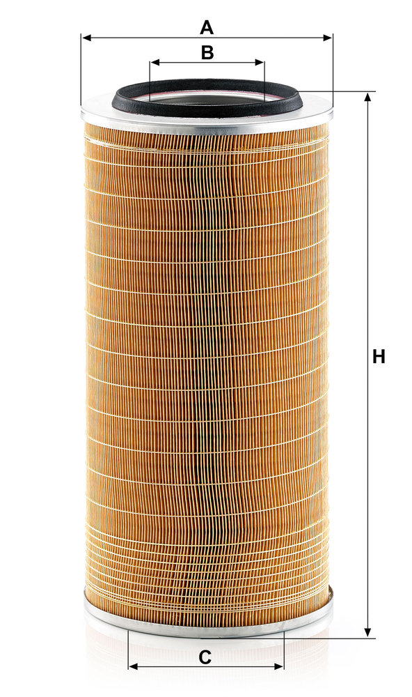 Ilustracja C 24 650/8 MANN-FILTER filtr powietrza