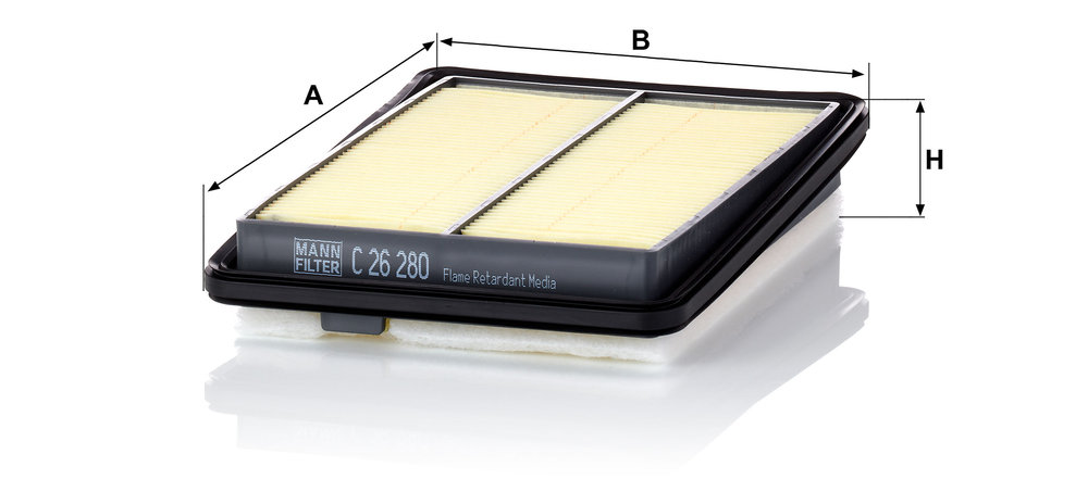 Ilustracja C 26 280 MANN-FILTER filtr powietrza