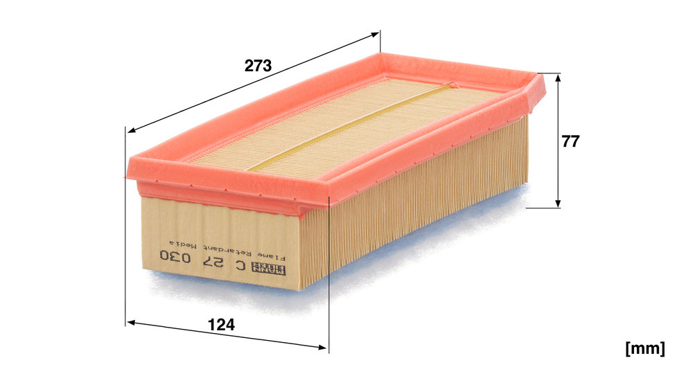 Ilustracja C 27 030 MANN-FILTER filtr powietrza