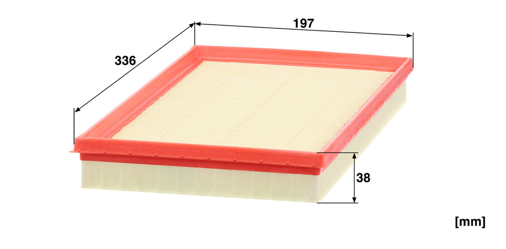 Ilustracja C 34 002 MANN-FILTER filtr powietrza