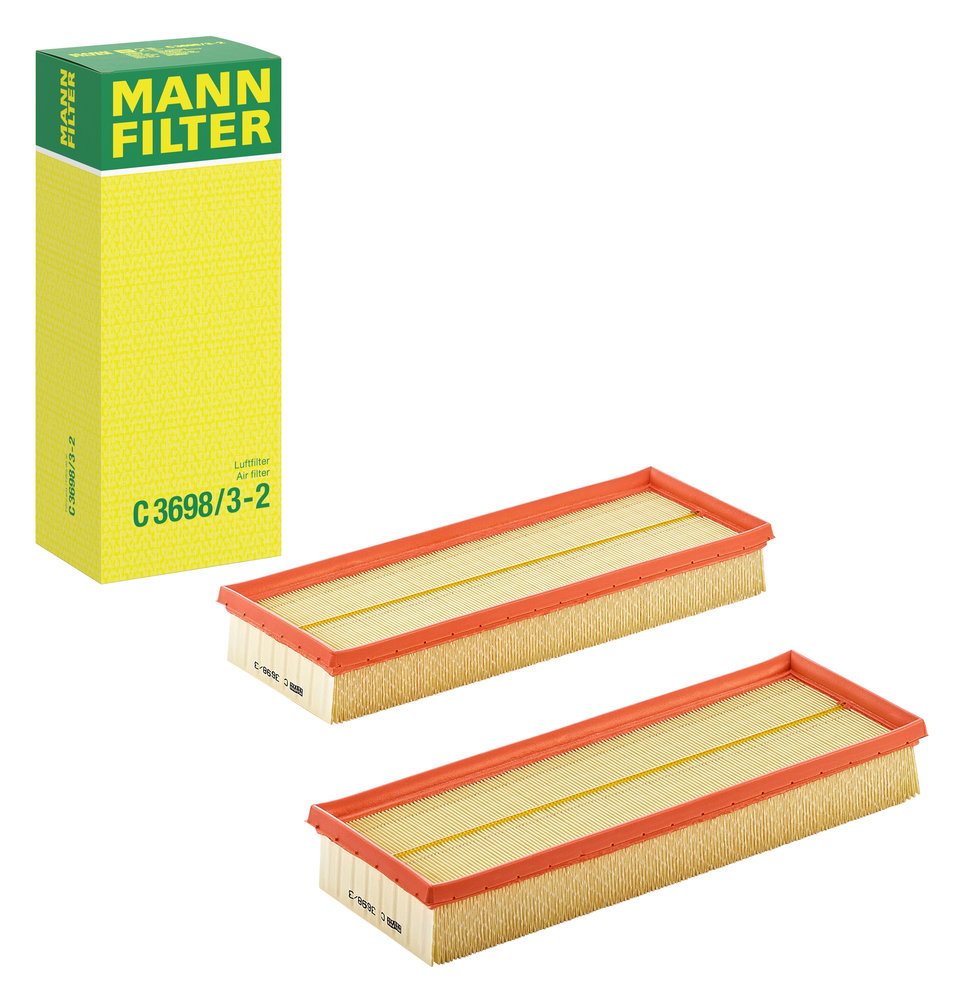 Ilustracja C 3698/3-2 MANN-FILTER filtr powietrza