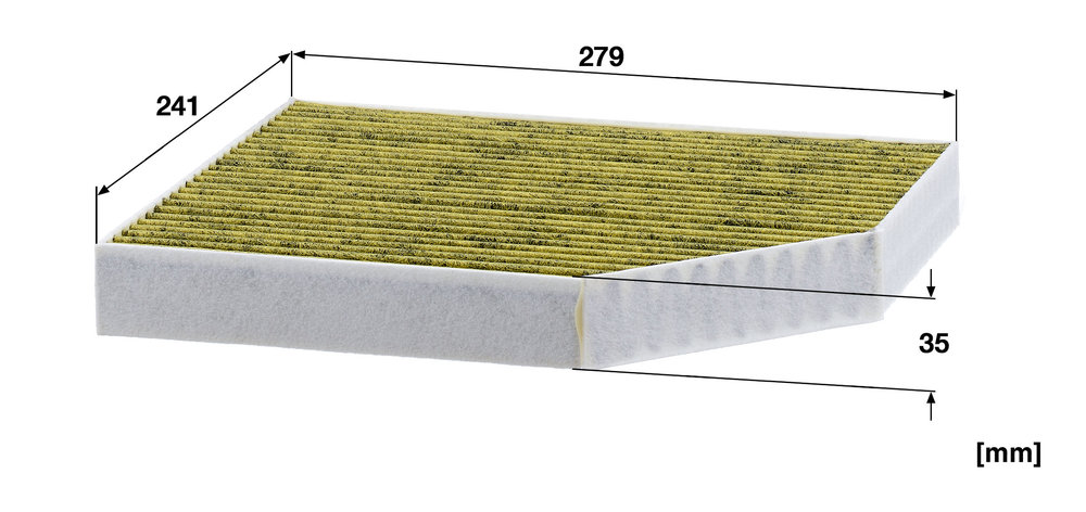 Ilustracja FP 2450 MANN-FILTER filtr kabinowy