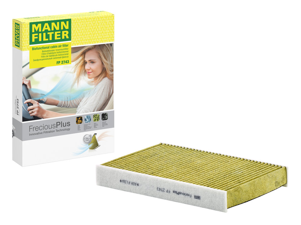 Ilustracja FP 2743 MANN-FILTER filtr kabinowy