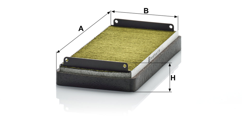 Ilustracja FP 2745-2 MANN-FILTER filtr kabinowy