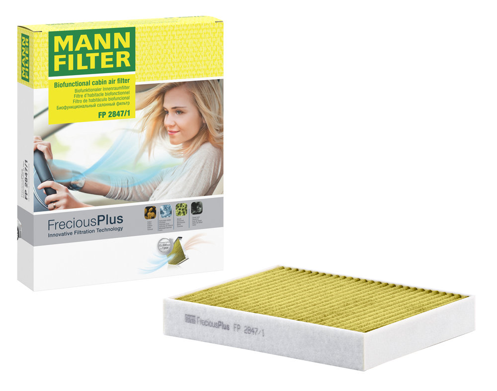 Ilustracja FP 2847/1 MANN-FILTER filtr kabinowy