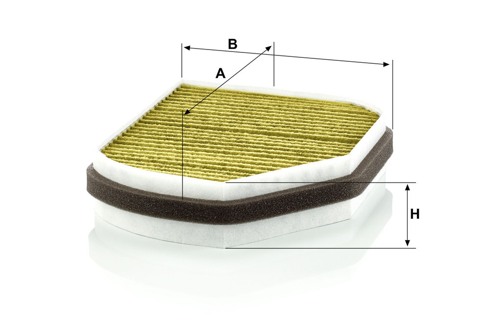 Ilustracja FP 2897 MANN-FILTER filtr kabinowy