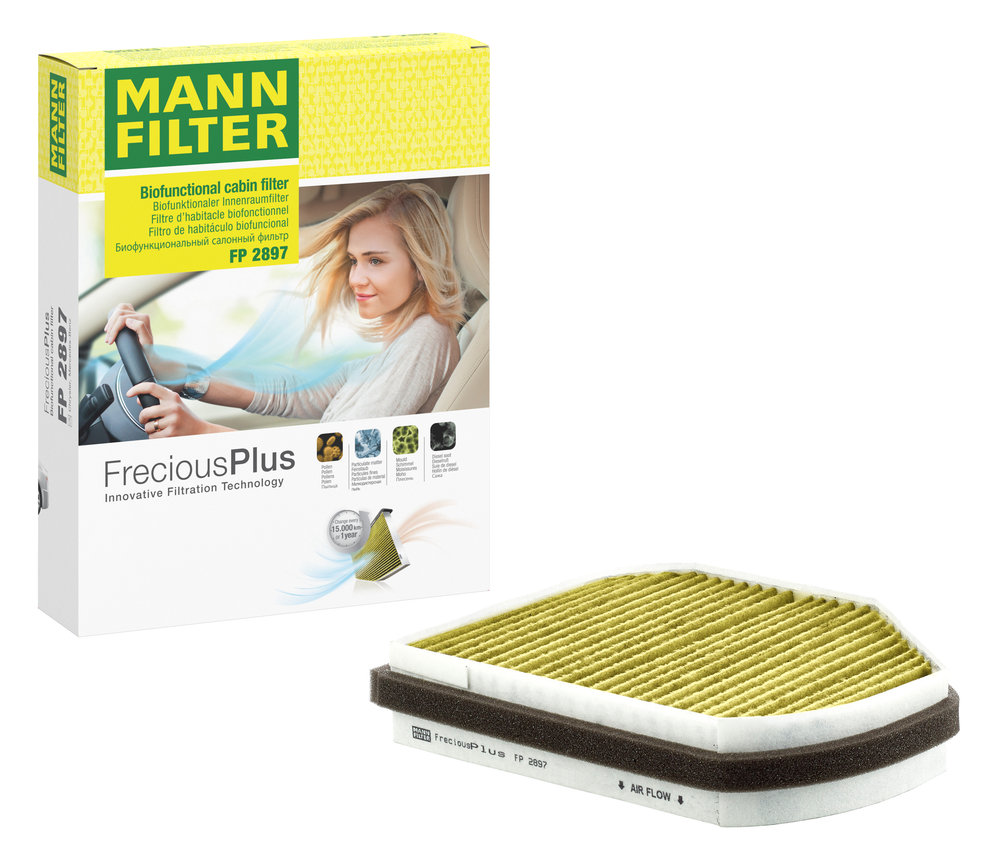 Ilustracja FP 2897 MANN-FILTER filtr kabinowy