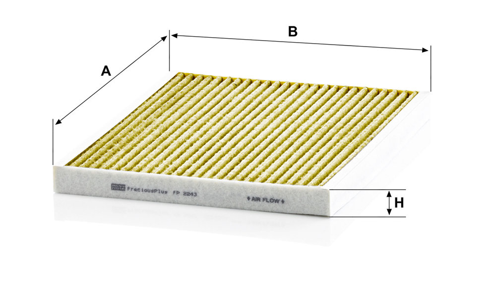 Ilustracja FP 2243 MANN-FILTER filtr kabinowy