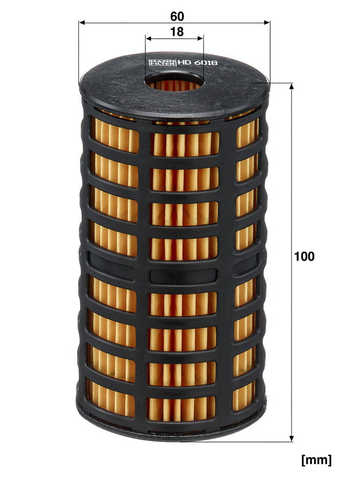 Ilustracja HD 6018 MANN-FILTER filtr hydrauliczny, układ kierowniczy
