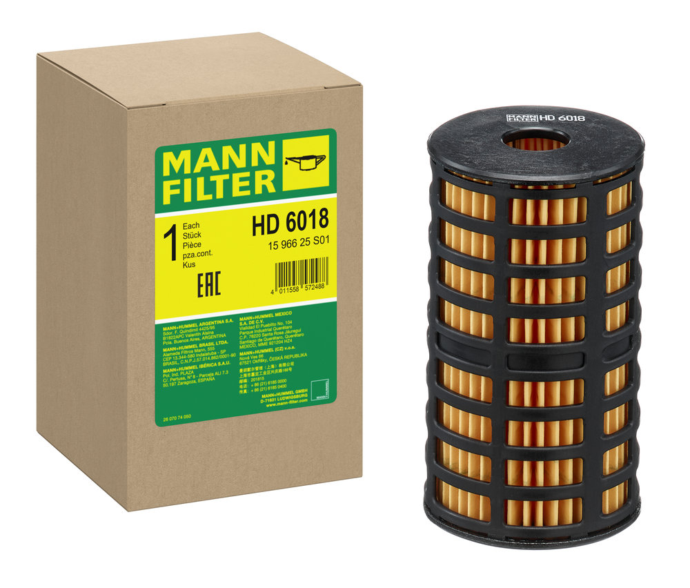 Ilustracja HD 6018 MANN-FILTER filtr hydrauliczny, układ kierowniczy