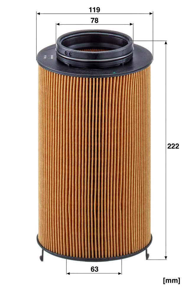 Ilustracja HU 12 016/1 z MANN-FILTER filtr oleju