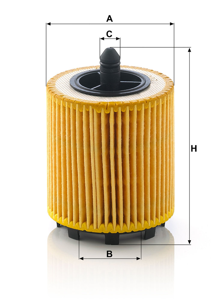 Ilustracja HU 6007 x MANN-FILTER filtr oleju
