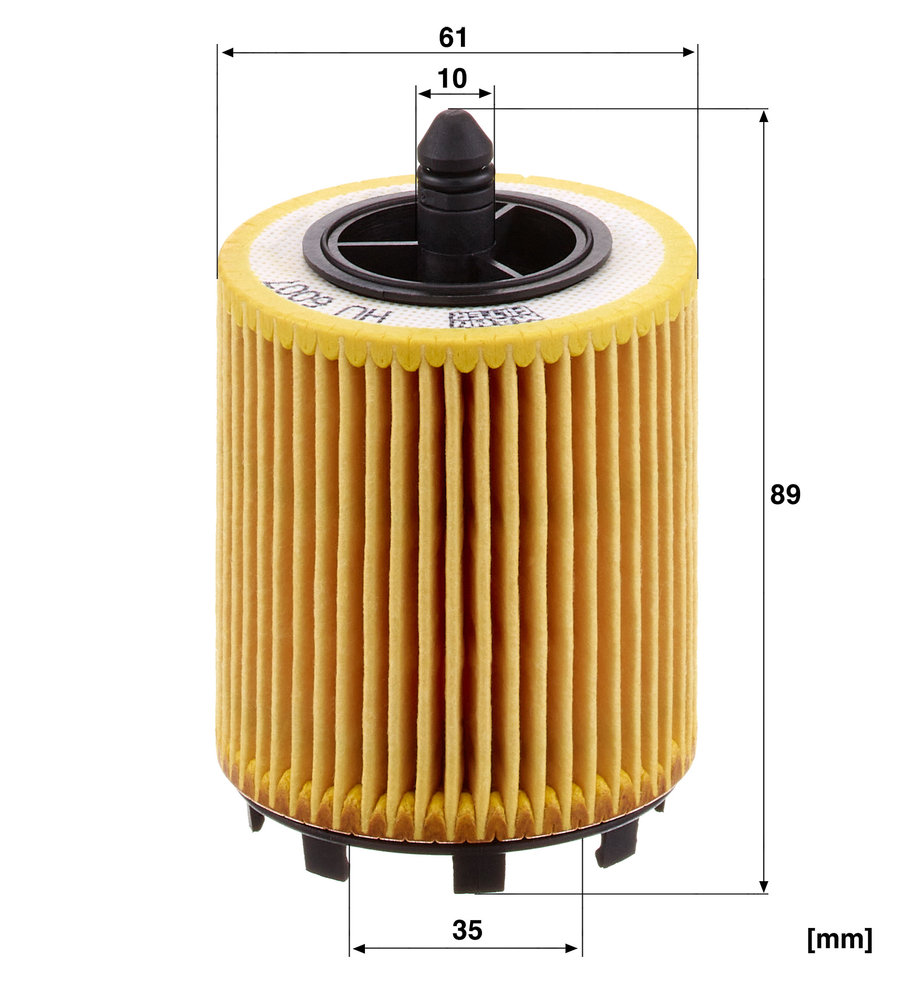 Ilustracja HU 6007 x MANN-FILTER filtr oleju