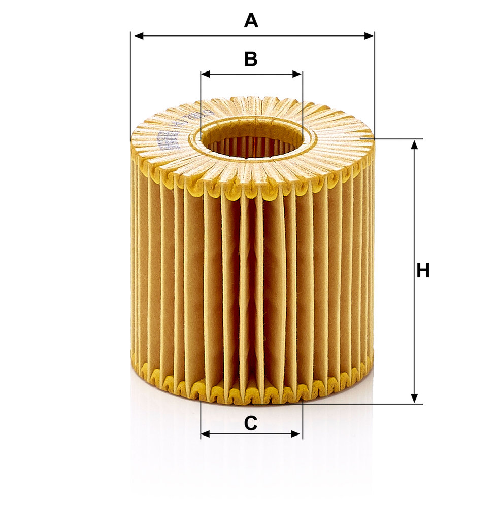 Ilustracja HU 7019 z MANN-FILTER filtr oleju