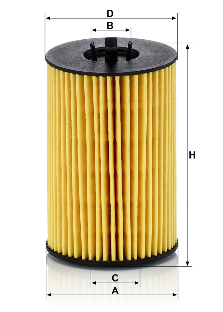 Ilustracja HU 7020 z MANN-FILTER filtr oleju