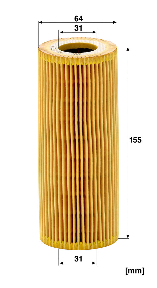 Ilustracja HU 7029 z MANN-FILTER filtr oleju