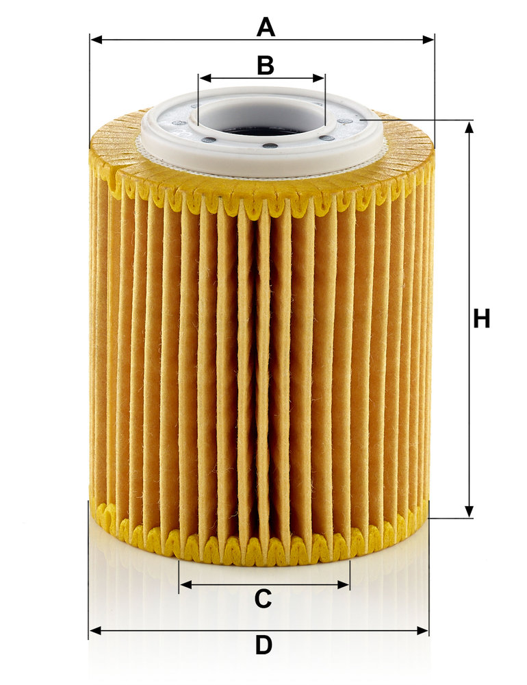 Ilustracja HU 7032 z MANN-FILTER filtr oleju