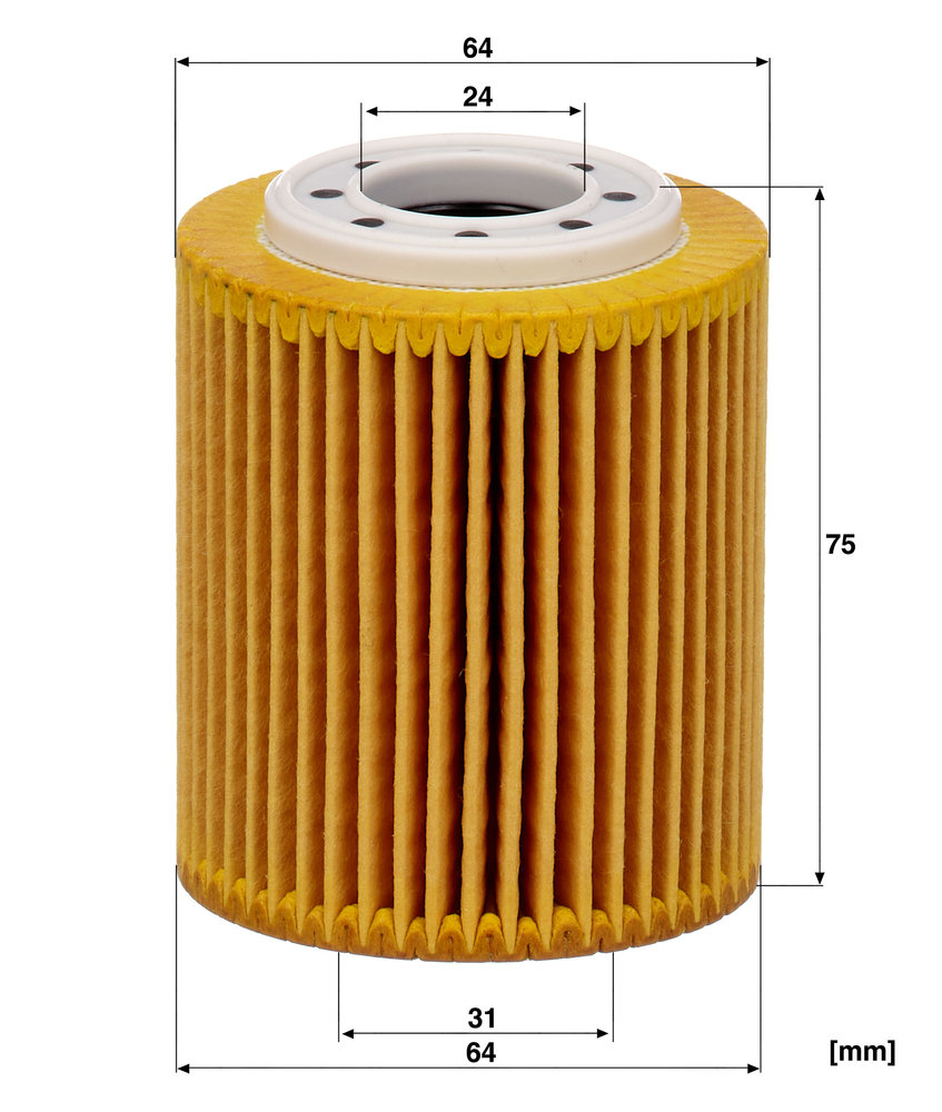 Ilustracja HU 7032 z MANN-FILTER filtr oleju