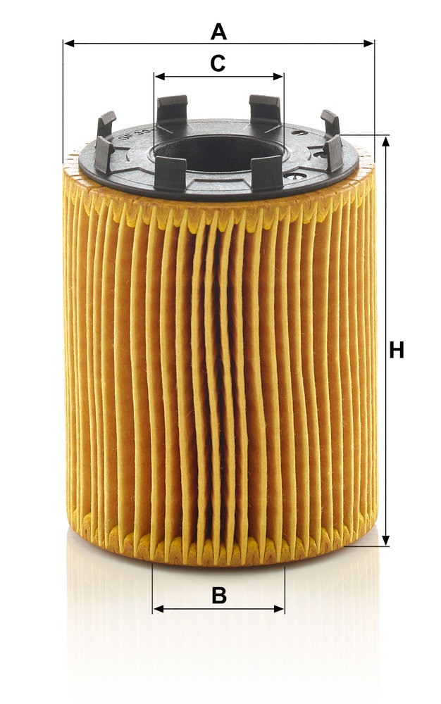 Ilustracja HU 7041 z MANN-FILTER filtr oleju