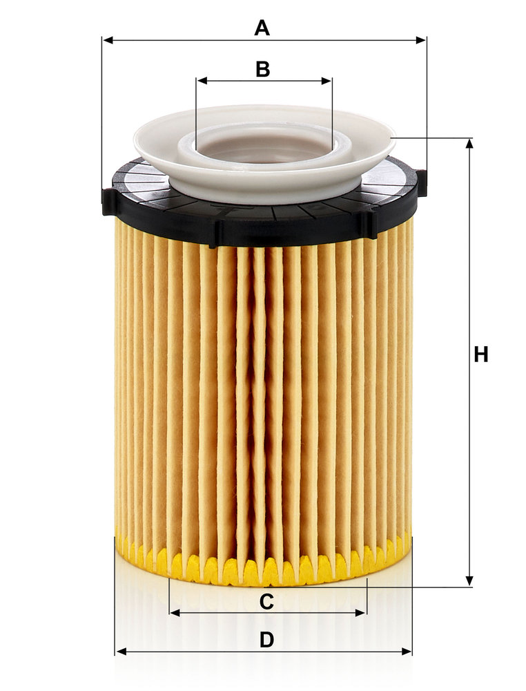 Ilustracja HU 711/6 z MANN-FILTER filtr oleju