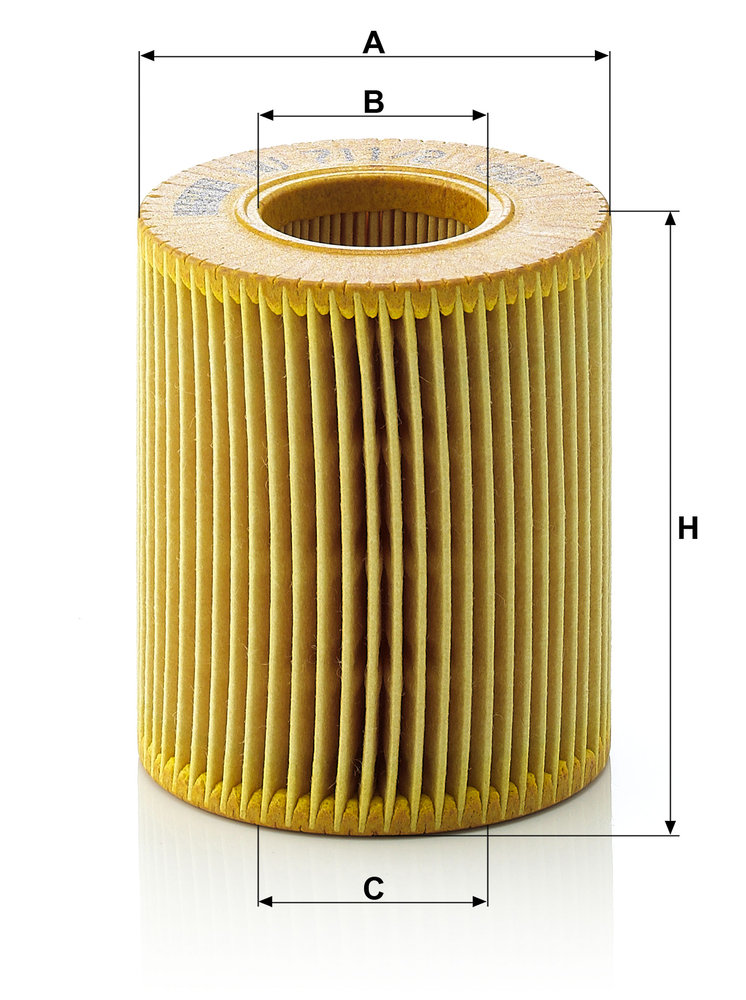 Ilustracja HU 711/2 x MANN-FILTER filtr oleju