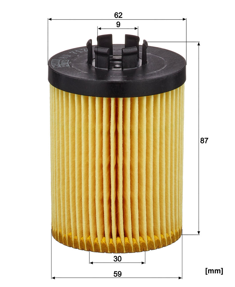 Ilustracja HU 712/8 x MANN-FILTER filtr oleju