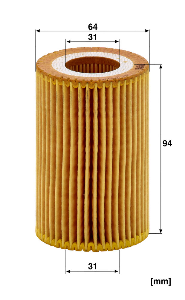 Ilustracja HU 712/9 x MANN-FILTER filtr oleju
