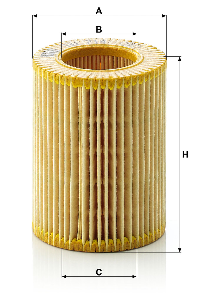 Ilustracja HU 714 x MANN-FILTER filtr oleju