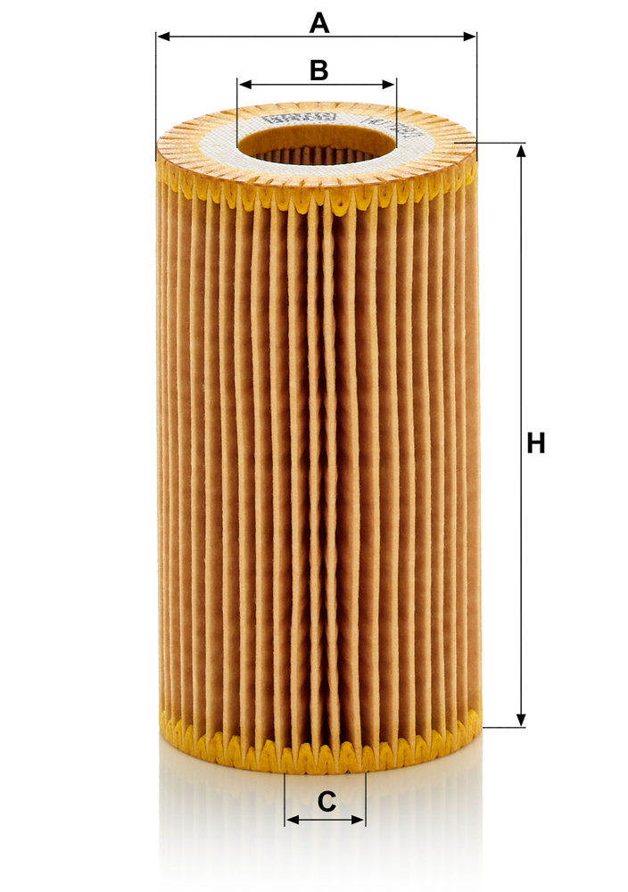 Ilustracja HU 718/1 k MANN-FILTER filtr oleju