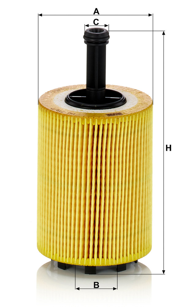 Ilustracja HU 719/7 x MANN-FILTER filtr oleju