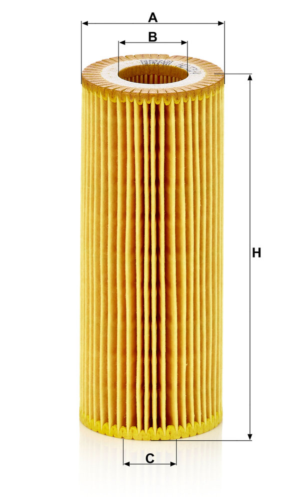 Ilustracja HU 721/4 x MANN-FILTER filtr oleju