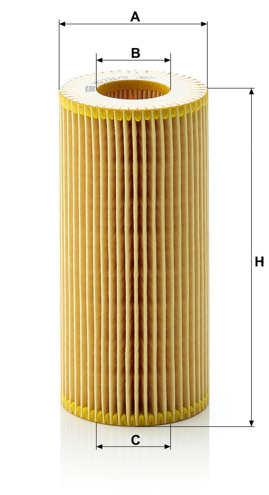 Ilustracja HU 721/2 x MANN-FILTER filtr oleju